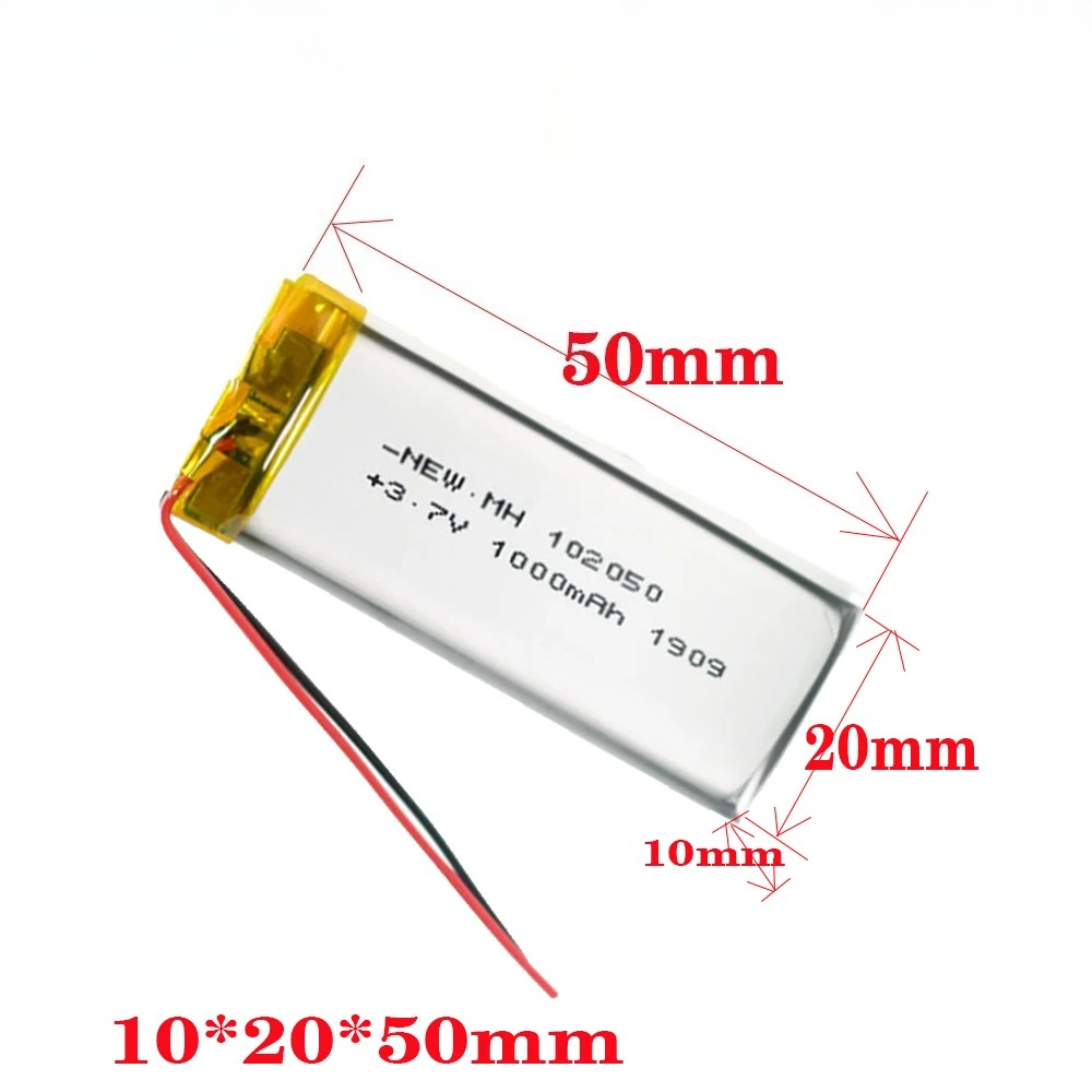 3,7 V 1000 mAh 102050 Li-Po-ba - Eachine Drone E58 recensie en prijs