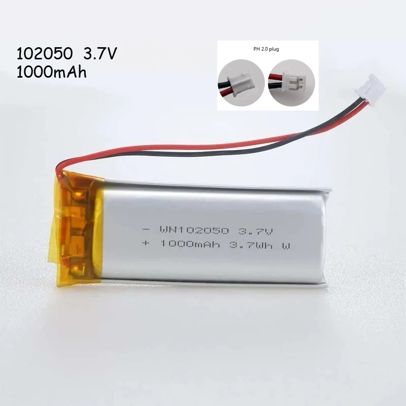 3,7 V 1000 mAh 102050 Li-Po-ba - Eachine Drone E58 recensie en prijs